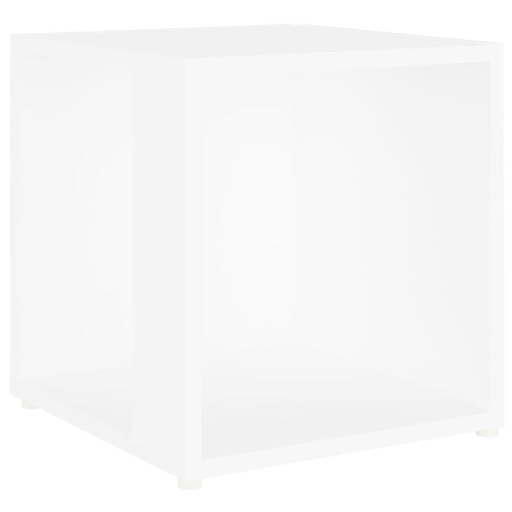 Vidaxl Príručný stolík biely 33x33x34,5 cm drevotrieska